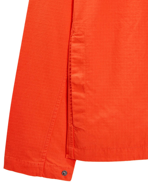 Weekend Offender Porter Classic Overshirt In Pure Orange