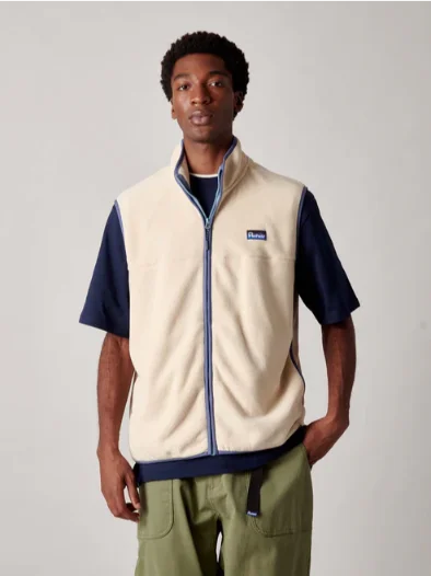 Penfield PFD0656-P28 Graylock Fleece Vest Brown Rice