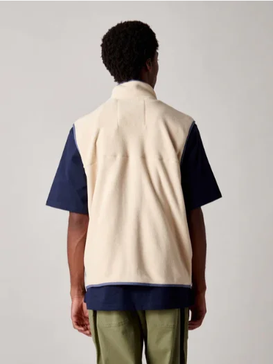 Penfield PFD0656-P28 Graylock Fleece Vest Brown Rice