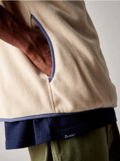 Penfield PFD0656-P28 Graylock Fleece Vest Brown Rice