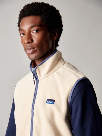 Penfield PFD0656-P28 Graylock Fleece Vest Brown Rice