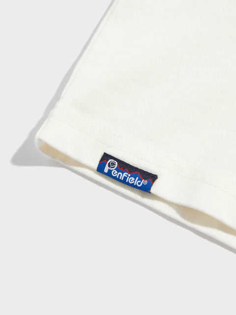 Penfield PFD0681-976 Embroidered Trout S/S T-Shirt Vanilla Ice
