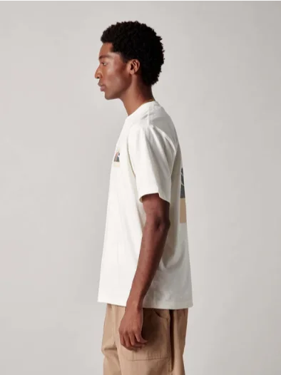 Penfield PFD0684-976 Forefounder Mountain Back S/S T-Shirt Vanilla Ice