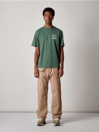 Penfield PFD0684-N90 Forefounder Mountain Back S/S T-Shirt Cilantro