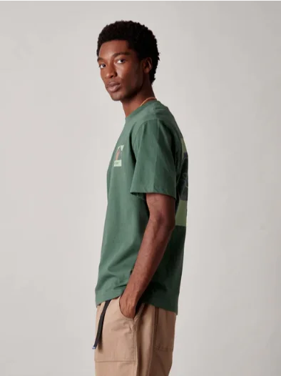 Penfield PFD0684-N90 Forefounder Mountain Back S/S T-Shirt Cilantro