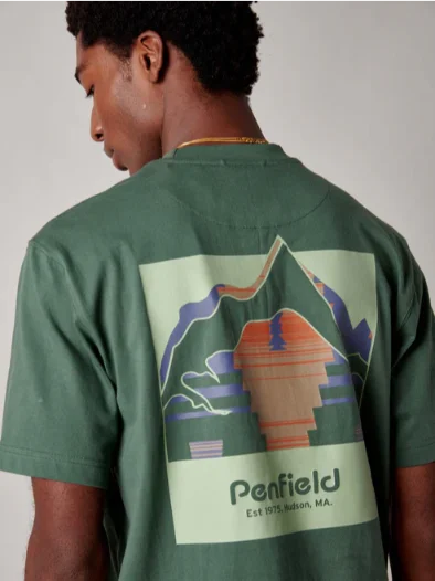 Penfield PFD0684-N90 Forefounder Mountain Back S/S T-Shirt Cilantro