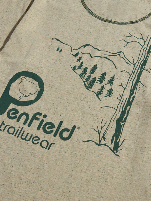 Penfield PFD0685-P28 Penfield Trailwear S/S T-Shirt Brown Rice