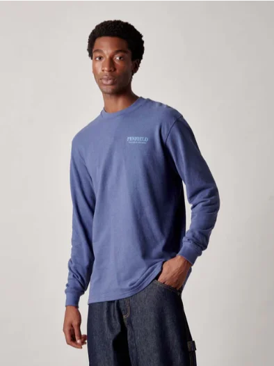 Penfield PFD0686-276 Winter Mountain L/S T-Shirt Blue Indigo