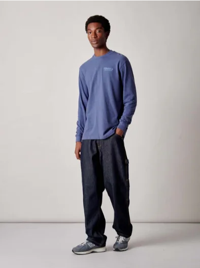 Penfield PFD0686-276 Winter Mountain L/S T-Shirt Blue Indigo