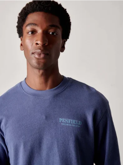 Penfield PFD0686-276 Winter Mountain L/S T-Shirt Blue Indigo