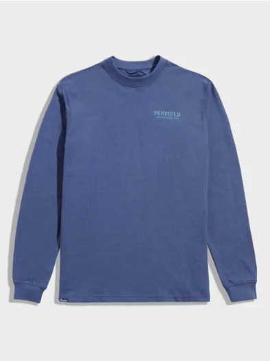Penfield PFD0686-276 Winter Mountain L/S T-Shirt Blue Indigo