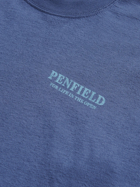 Penfield PFD0686-276 Winter Mountain L/S T-Shirt Blue Indigo
