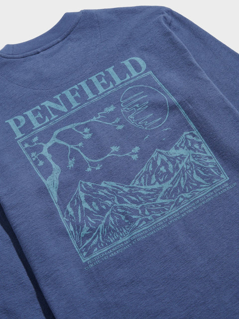 Penfield PFD0686-276 Winter Mountain L/S T-Shirt Blue Indigo