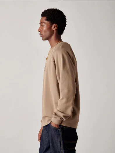 Penfield PFD0688-N91 Embroidered Trout Raglan LB Crew Lead Gray