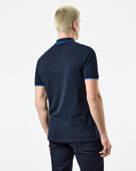 Weekend Offender Monti Polo In Navy/Bluebell