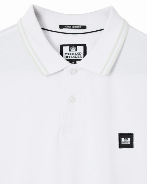 Weekend Offender Levanto Polo In White/Amazonite