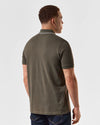 Weekend Offender Astola Polo With Piping Detail In Castle Green
