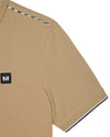Weekend Offender Sakai Polo With Nylon Check Piping In Cognac