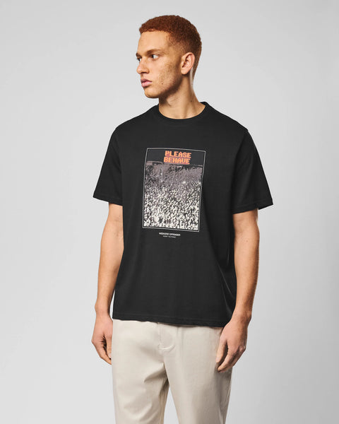 Weekend Offender Behave T Shirt In Black