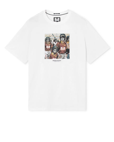 Weekend Offender Roma T Shirt In White