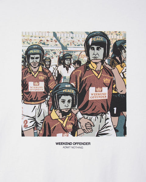 Weekend Offender Roma T Shirt In White