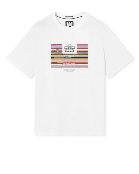 Weekend Offender Vinyl T Shirt In White