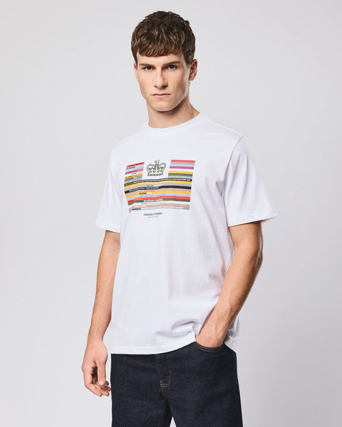 Weekend Offender Vinyl T Shirt In White