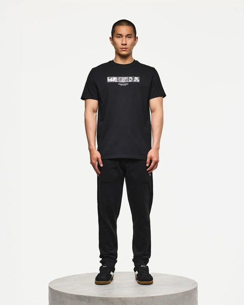 Weekend Offender Reflection T Shirt In Black