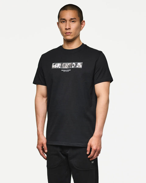 Weekend Offender Reflection T Shirt In Black