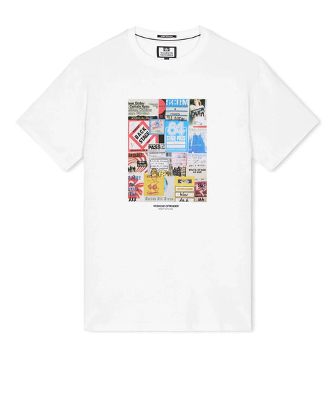 Weekend Offender Passes T Shirt In White