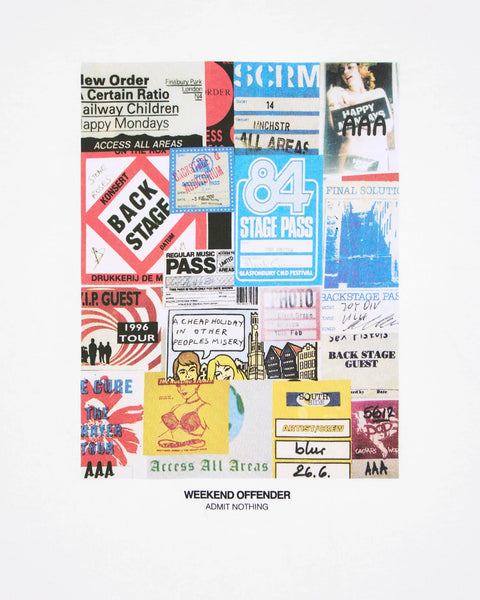 Weekend Offender Passes T Shirt In White