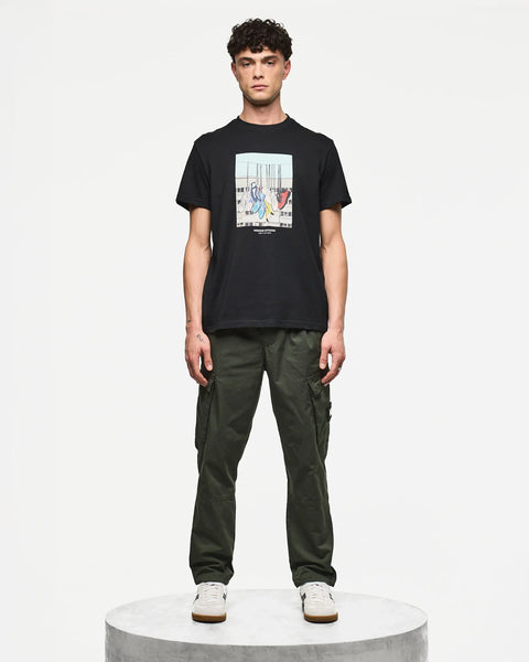 Weekend Offender Battle Lines T Shirt In Black