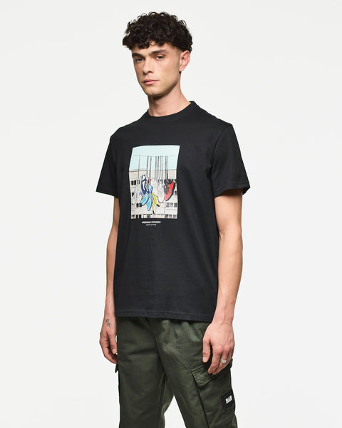 Weekend Offender Battle Lines T Shirt In Black