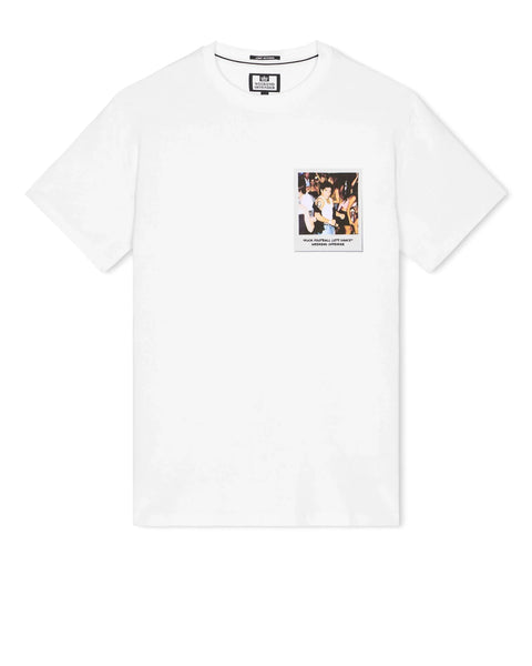 Weekend Offender Lets Dance T Shirt In White