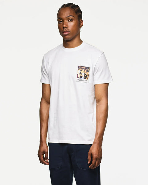 Weekend Offender Lets Dance T Shirt In White