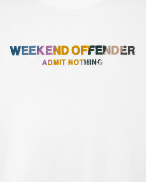 Weekend Offender Hebdofin Graphic Tee In White