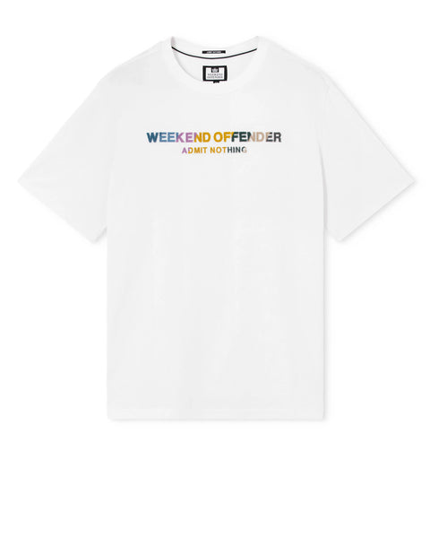 Weekend Offender Hebdofin Graphic Tee In White