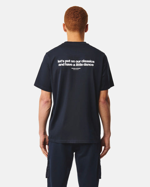 Weekend Offender Classicus Graphic Tee In Navy