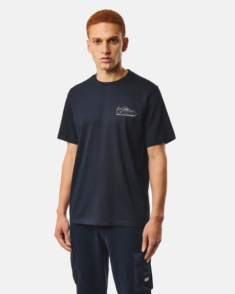 Weekend Offender Classicus Graphic Tee In Navy
