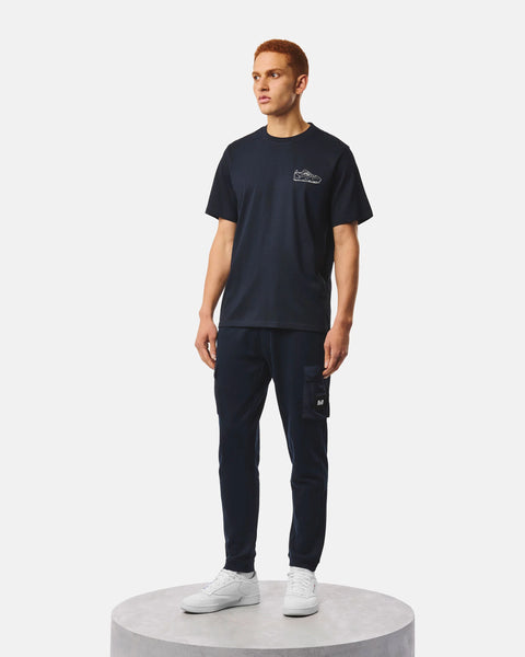 Weekend Offender Classicus Graphic Tee In Navy