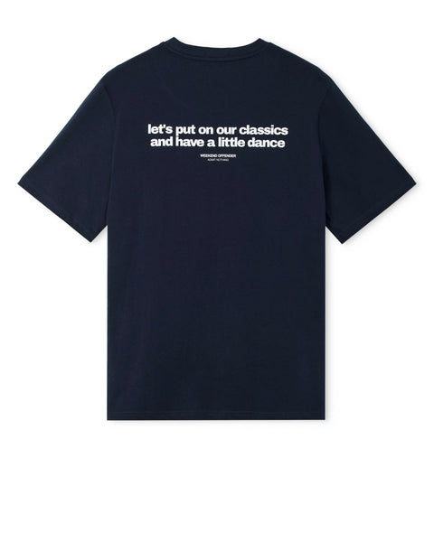 Weekend Offender Classicus Graphic Tee In Navy