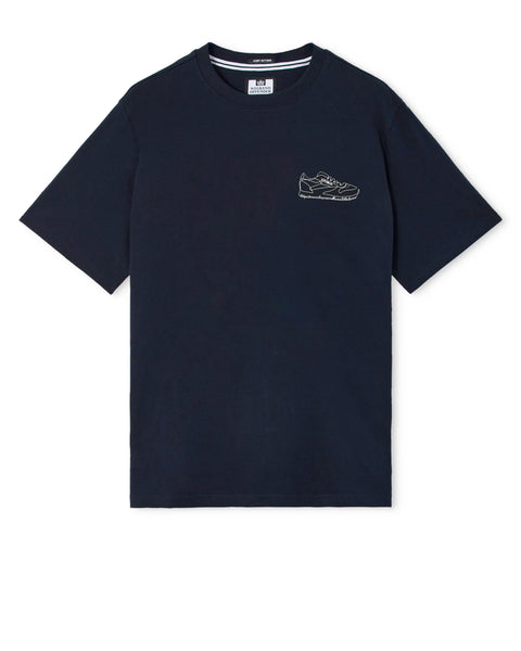 Weekend Offender Classicus Graphic Tee In Navy