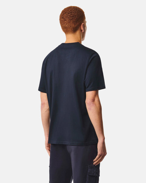Weekend Offender Pater Graphic Tee In Navy