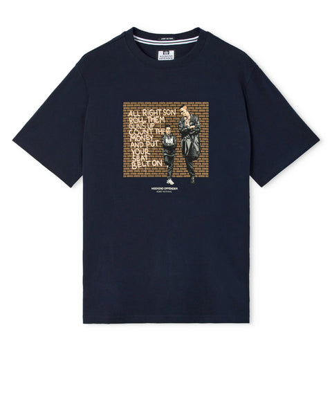 Weekend Offender Pater Graphic Tee In Navy