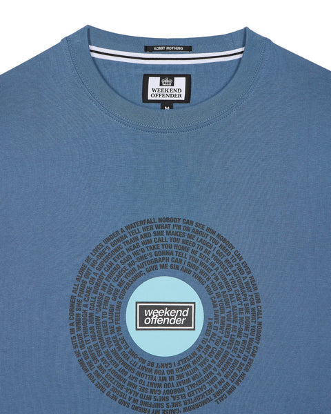 Weekend Offender Supersonic Graphic Tee In Baltic Blue