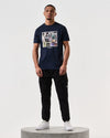Weekend Offender Posters Graphic T Shirt In Navy