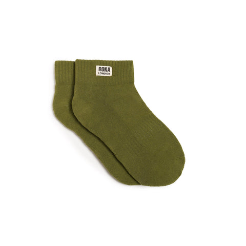 Roka London Wembley Ankle Socks Avocado