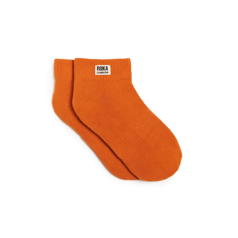 Roka London Wembley Ankle Socks Burnt Orange