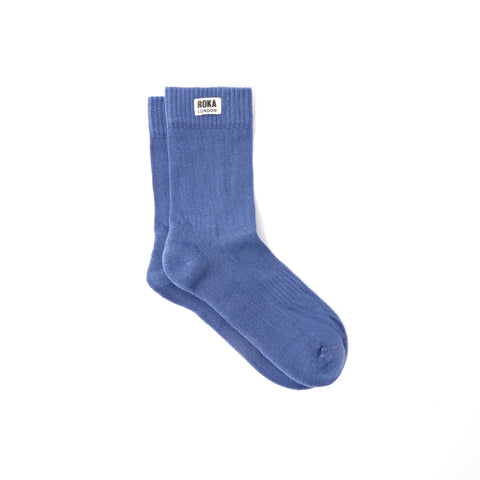 Roka London Wimbledon Crew Socks Coastal Blue