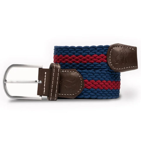 Swole Panda SP-RWB-11 Blue/Burgundy Stripe Woven Belt